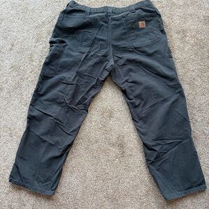 Carhartt 40x30 Men's Black Work Pants Utility Cargo Pocket Carpentry